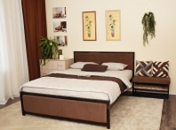 Кровать 100Д82 "Ричмонд"(2000х1800) шоколад