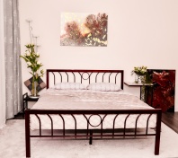 Кровать 200Д62 "Нептун" (2000х1400) бордо